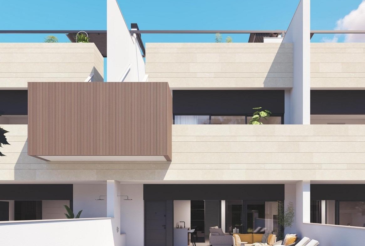 Modern ground floor 3-bedroom home in Pilar de la Horadada with a private sun-drenched pool, spacious terrace, and sleek...