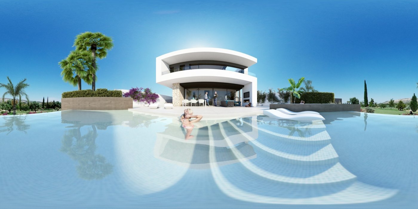 Premium New Build 3 Bedroom Frontline Golf Villa for Sale in Algorfa