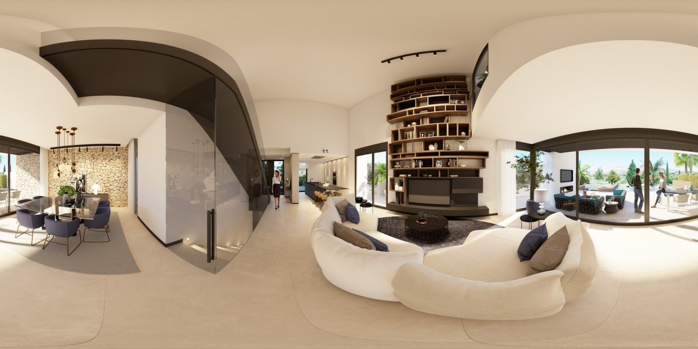 Premium New Build 3 Bedroom Frontline Golf Villa for Sale in Algorfa