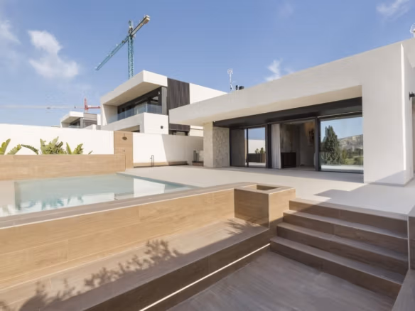 Luxury Single-Storey New Build Frontline Golf Villa for Sale in Algorfa, La Finca