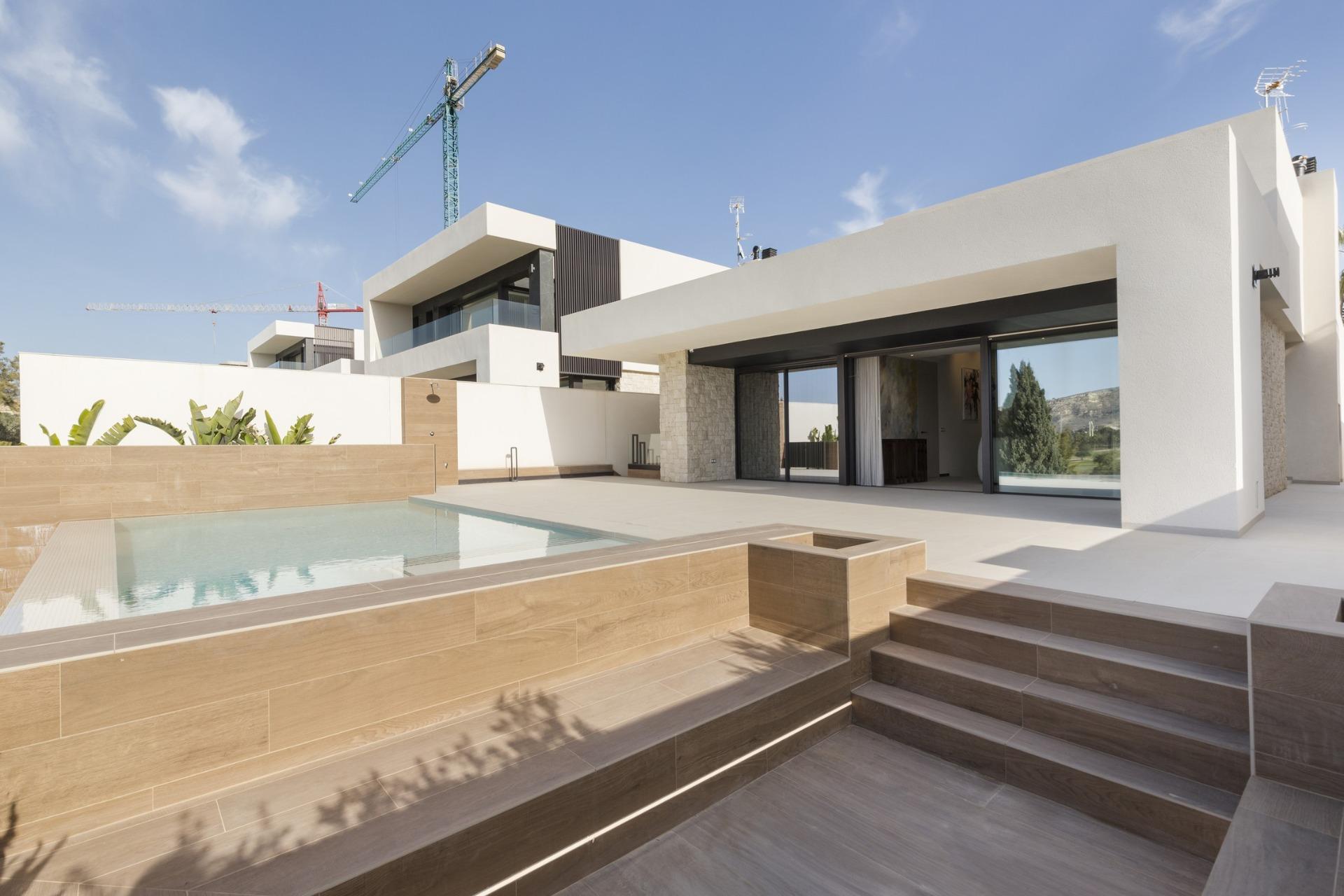 Luxury Single-Storey New Build Frontline Golf Villa for Sale in Algorfa, La Finca
