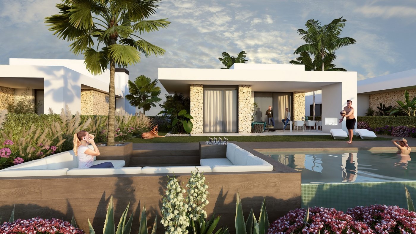 Luxury Single-Storey New Build Frontline Golf Villa for Sale in Algorfa, La Finca