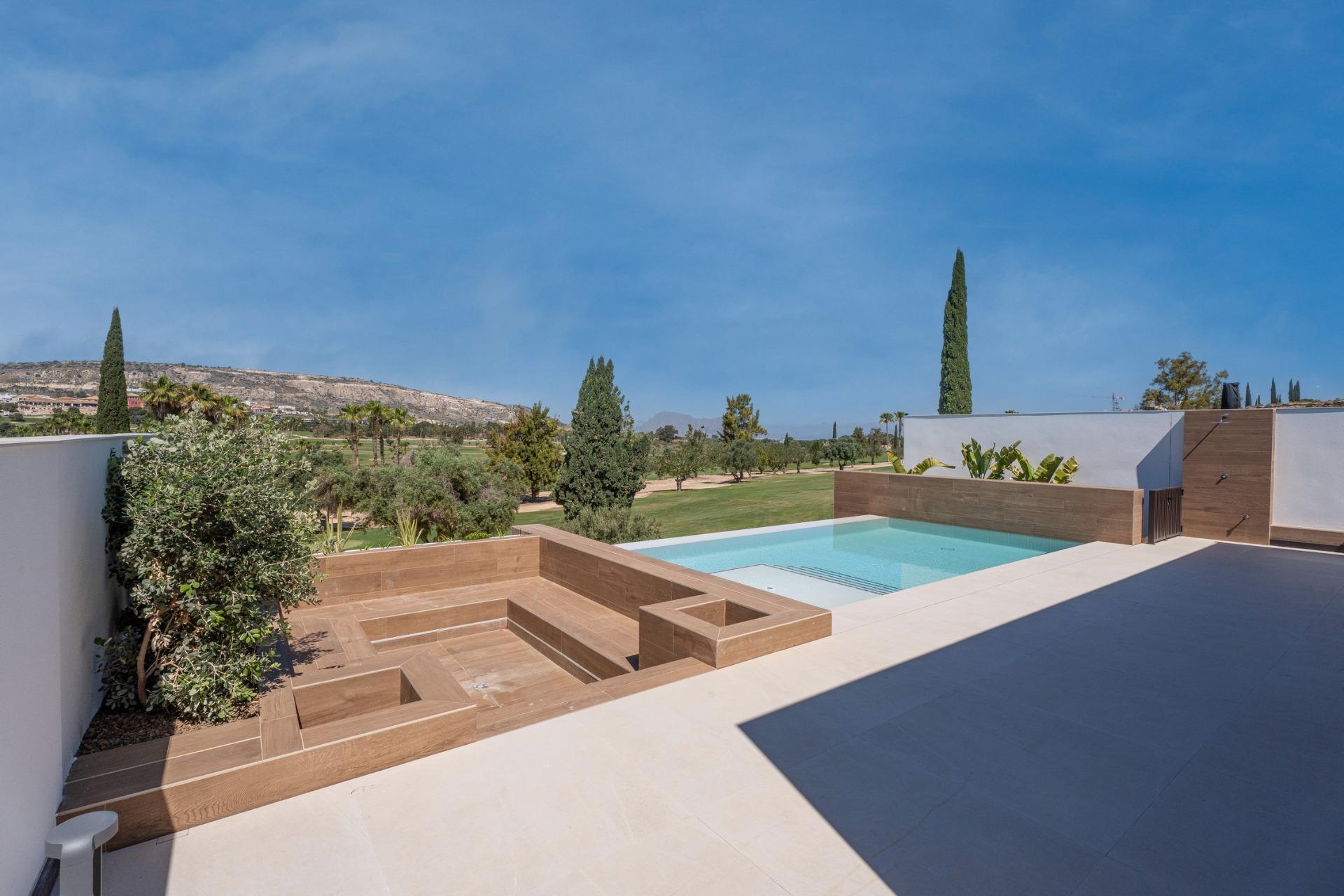 Luxury Single-Storey New Build Frontline Golf Villa for Sale in Algorfa, La Finca