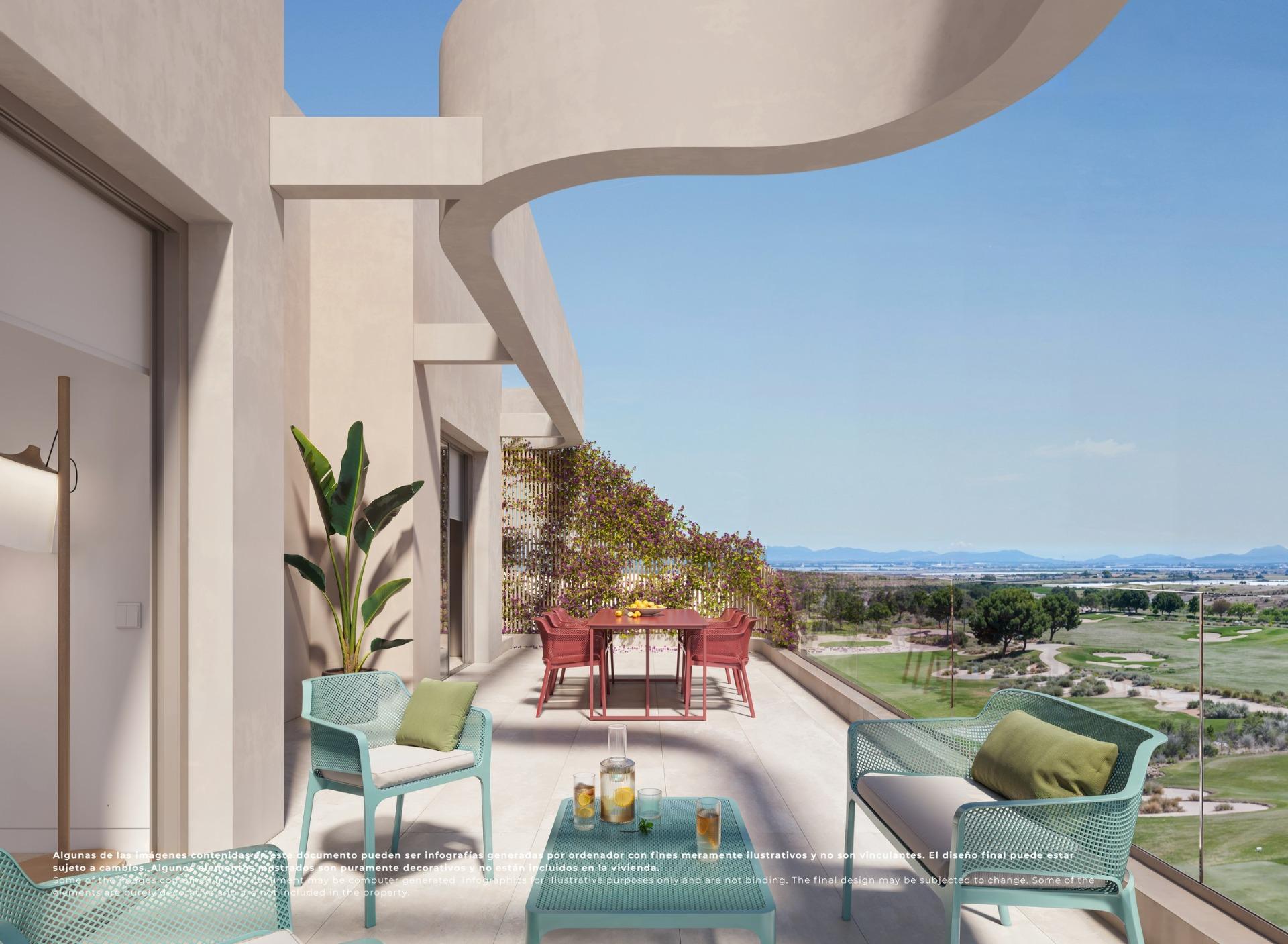 Luxury-Frontline-Golf-Apartments-in-El-Valle-Golf-Resort-Murcia-2 Spacious New Build 3 Bedroom Ground Floor Apartment for Sale in El Valle Golf Resort, Murcia