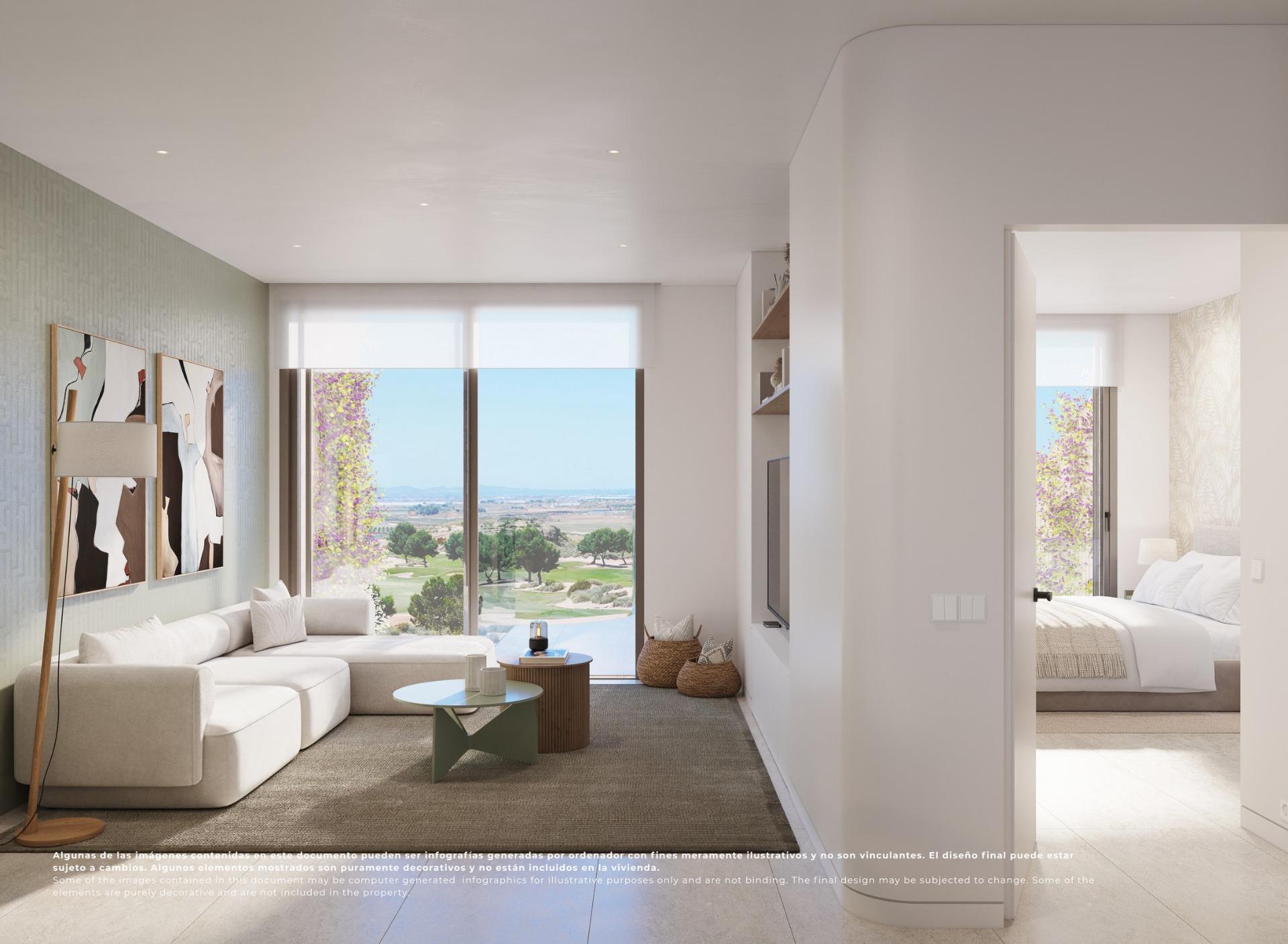 Luxury-Frontline-Golf-Apartments-in-El-Valle-Golf-Resort-Murcia-3 Spacious New Build 3 Bedroom Ground Floor Apartment for Sale in El Valle Golf Resort, Murcia