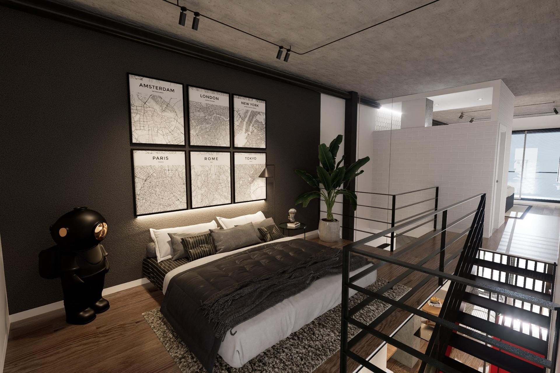 Modern-Duplex-Loft-Apartments-in-the-Heart-of-Alicante-11 Modern New Build 1 Bedroom Duplex Loft Apartment for Sale in Alicante City Centre