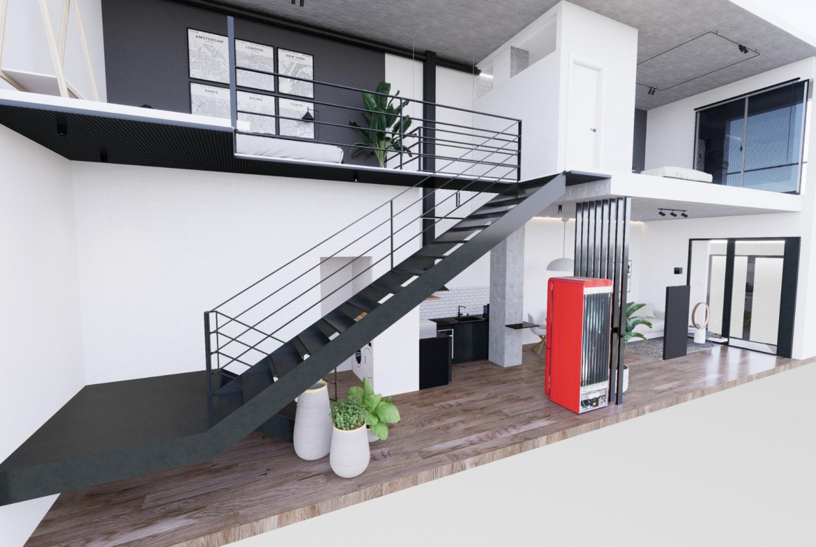 Modern Duplex Loft Apartments in the Heart of Alicante in Carolinas Bajas