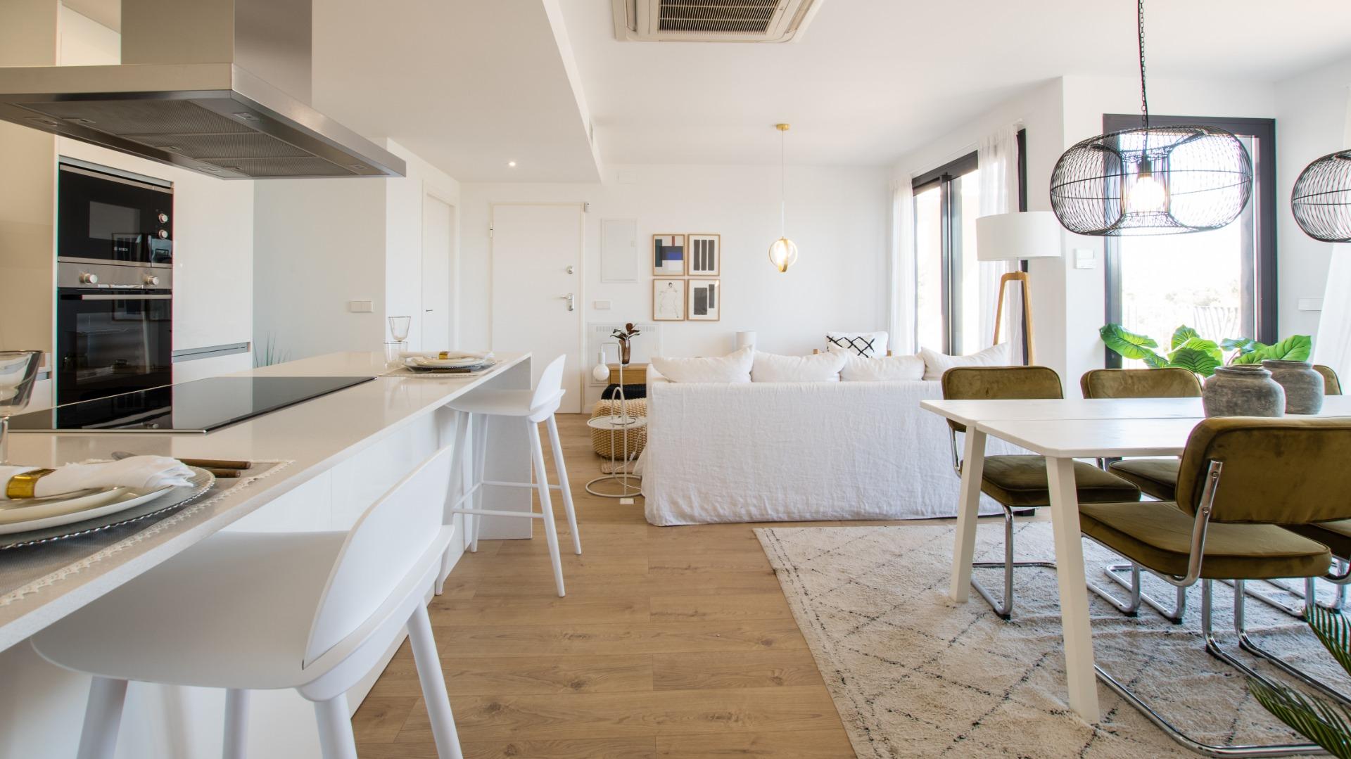 NEW-BUILD-COMPLEX-IN-VILLAYOJOSA-10 Stunning New Build 2 Bedroom Ground Floor Apartment with Garden for Sale in Villajoyosa