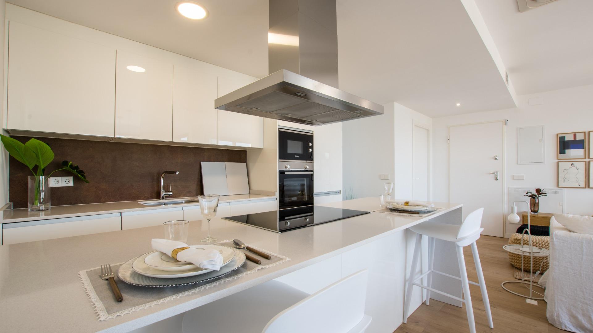 NEW-BUILD-COMPLEX-IN-VILLAYOJOSA-12 Stunning New Build 2 Bedroom Ground Floor Apartment with Garden for Sale in Villajoyosa