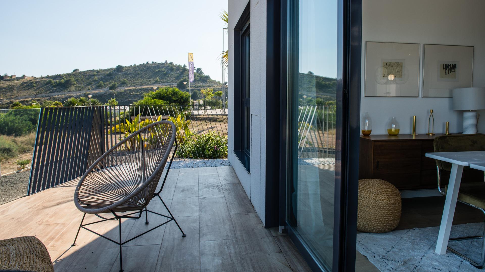 NEW-BUILD-COMPLEX-IN-VILLAYOJOSA-6 Stunning New Build 2 Bedroom Ground Floor Apartment with Garden for Sale in Villajoyosa