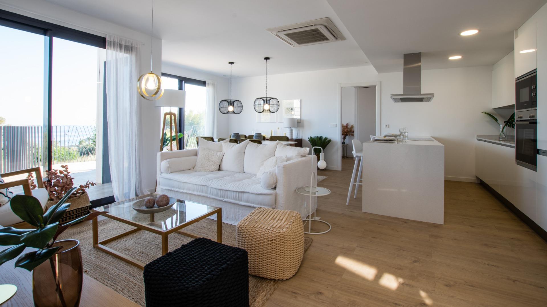 NEW-BUILD-COMPLEX-IN-VILLAYOJOSA-7 Stunning New Build 2 Bedroom Ground Floor Apartment with Garden for Sale in Villajoyosa