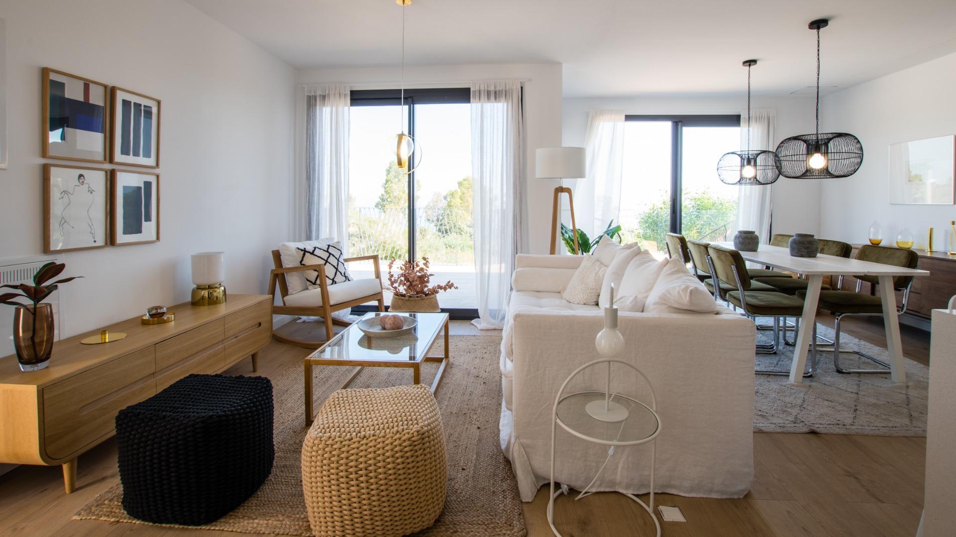 NEW-BUILD-COMPLEX-IN-VILLAYOJOSA-8 Stunning New Build 2 Bedroom Ground Floor Apartment with Garden for Sale in Villajoyosa