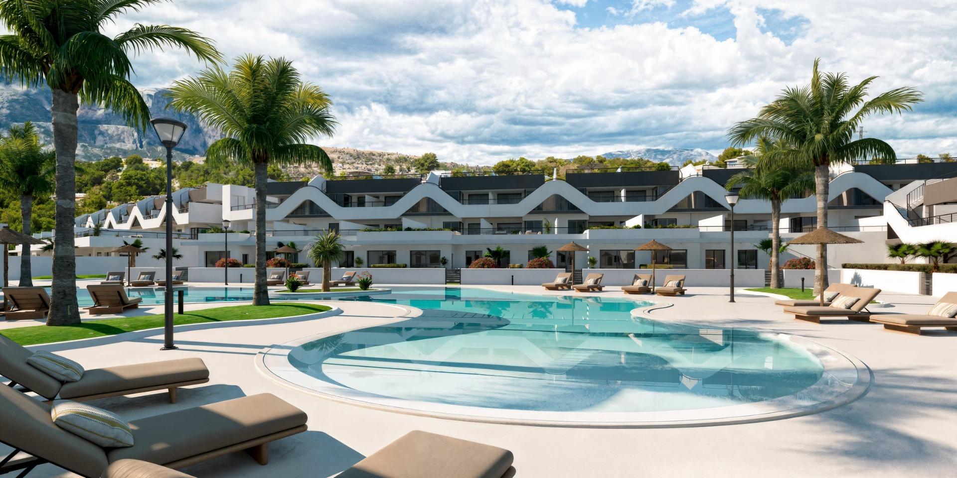 New-Build-Apartments-with-Open-Views-in-Alfaz-del-Pi-4 Spacious New Build 3 Bedroom Ground Floor Apartment with Garden for Sale in Alfaz del Pi, Costa Blanca