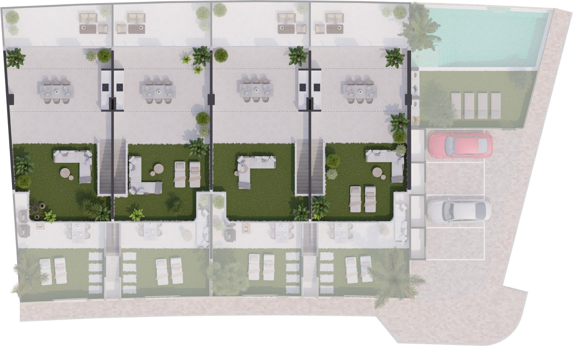 Contemporary New Build 3 Bedroom Ground Floor Apartment with Garden for Sale in San Pedro del Pinatar, Costa Calida