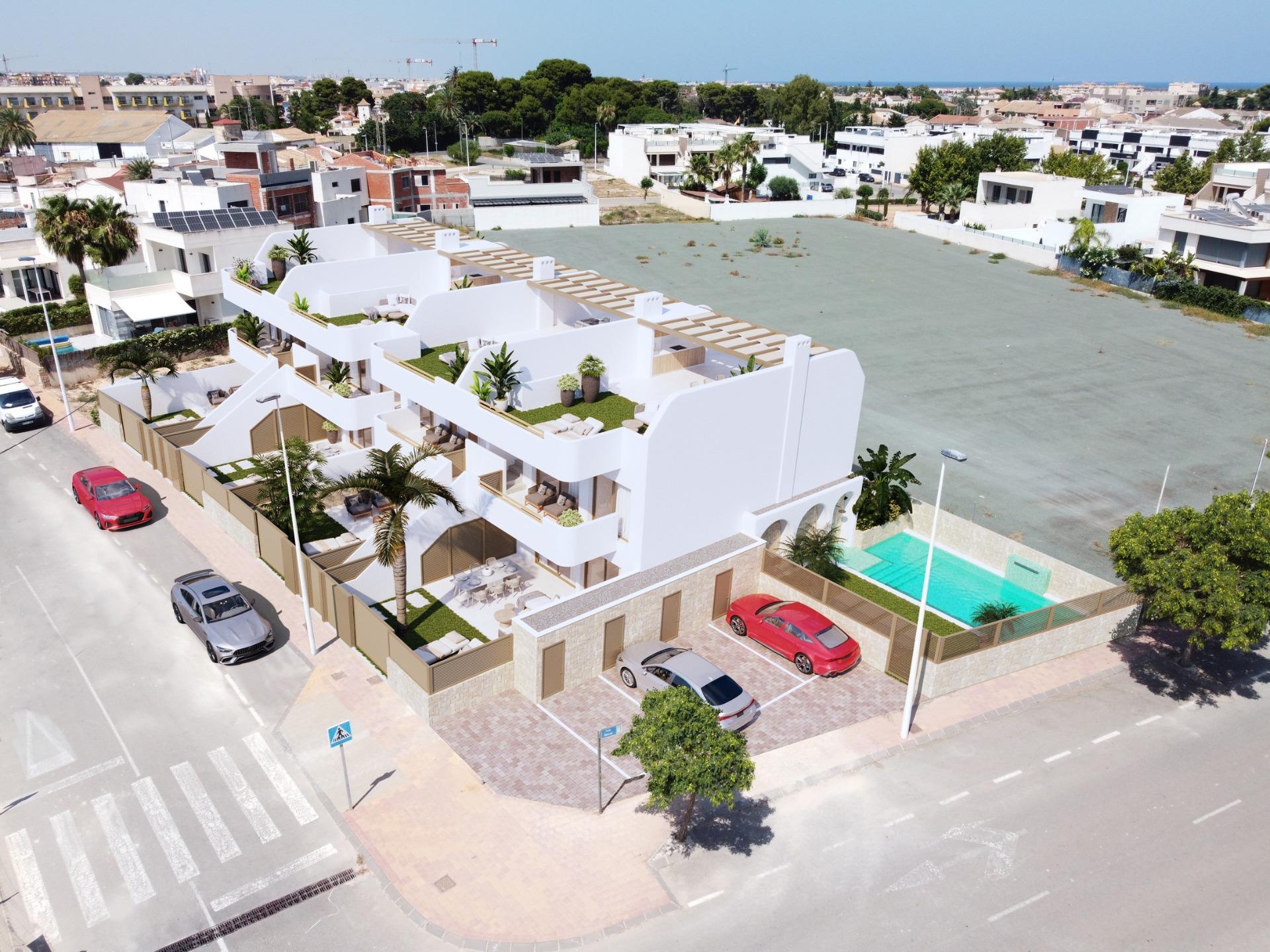 Contemporary New Build 3 Bedroom Ground Floor Apartment with Garden for Sale in San Pedro del Pinatar, Costa Calida