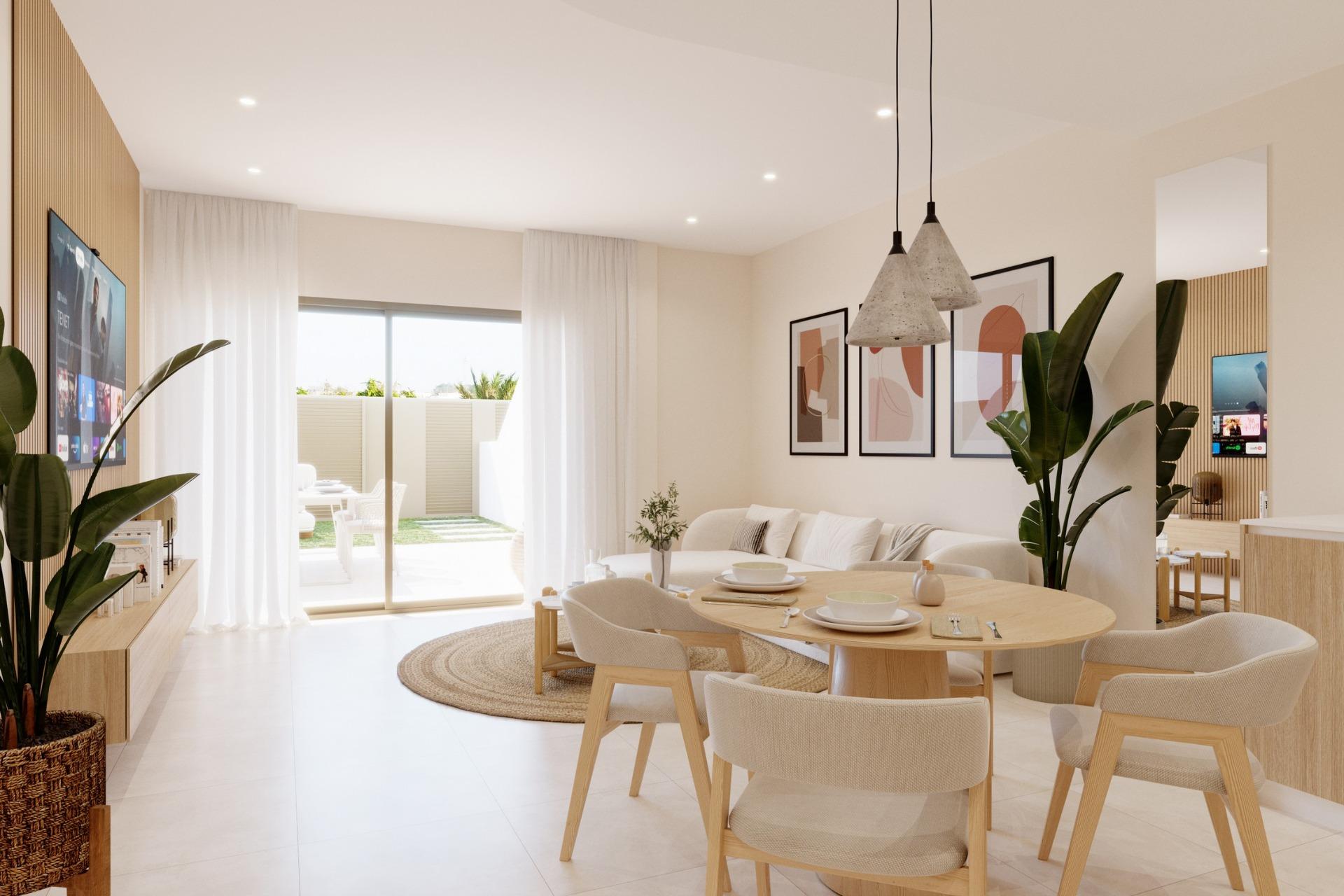 Contemporary New Build 3 Bedroom Ground Floor Apartment with Garden for Sale in San Pedro del Pinatar, Costa Calida