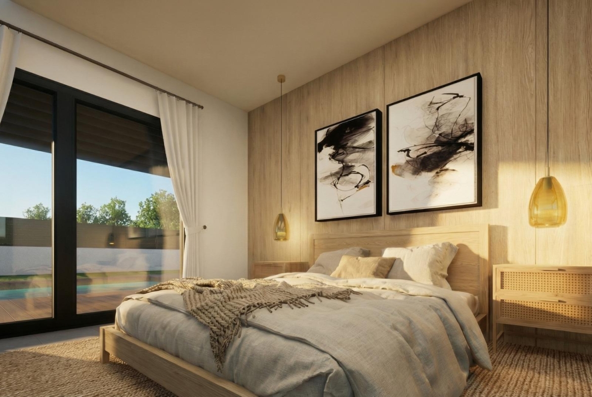 Main bedroom in a generously sized 3 bedroom Pinoso villa