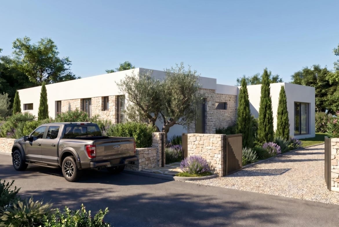 Front entrance to a 3 bedroom country villa in Pinoso, Alicante