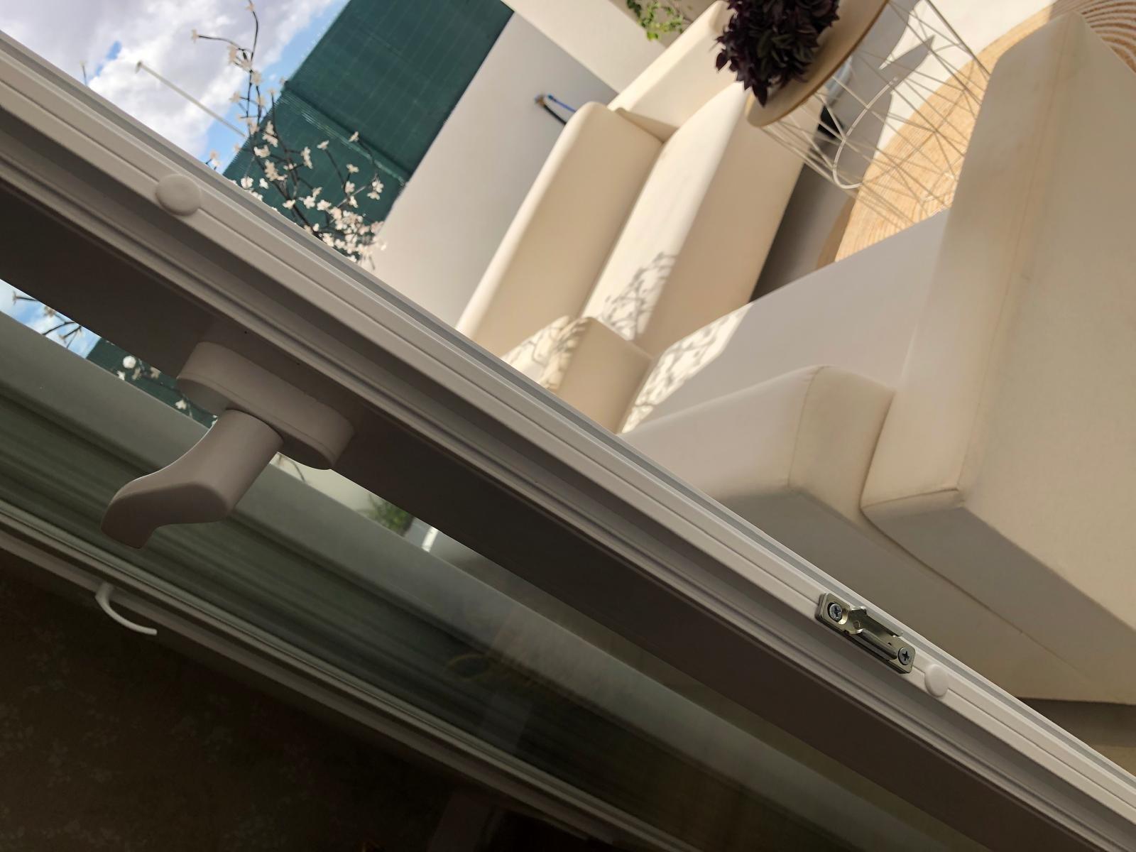 Window and covered terrace detail at a new build villa in Pinoso