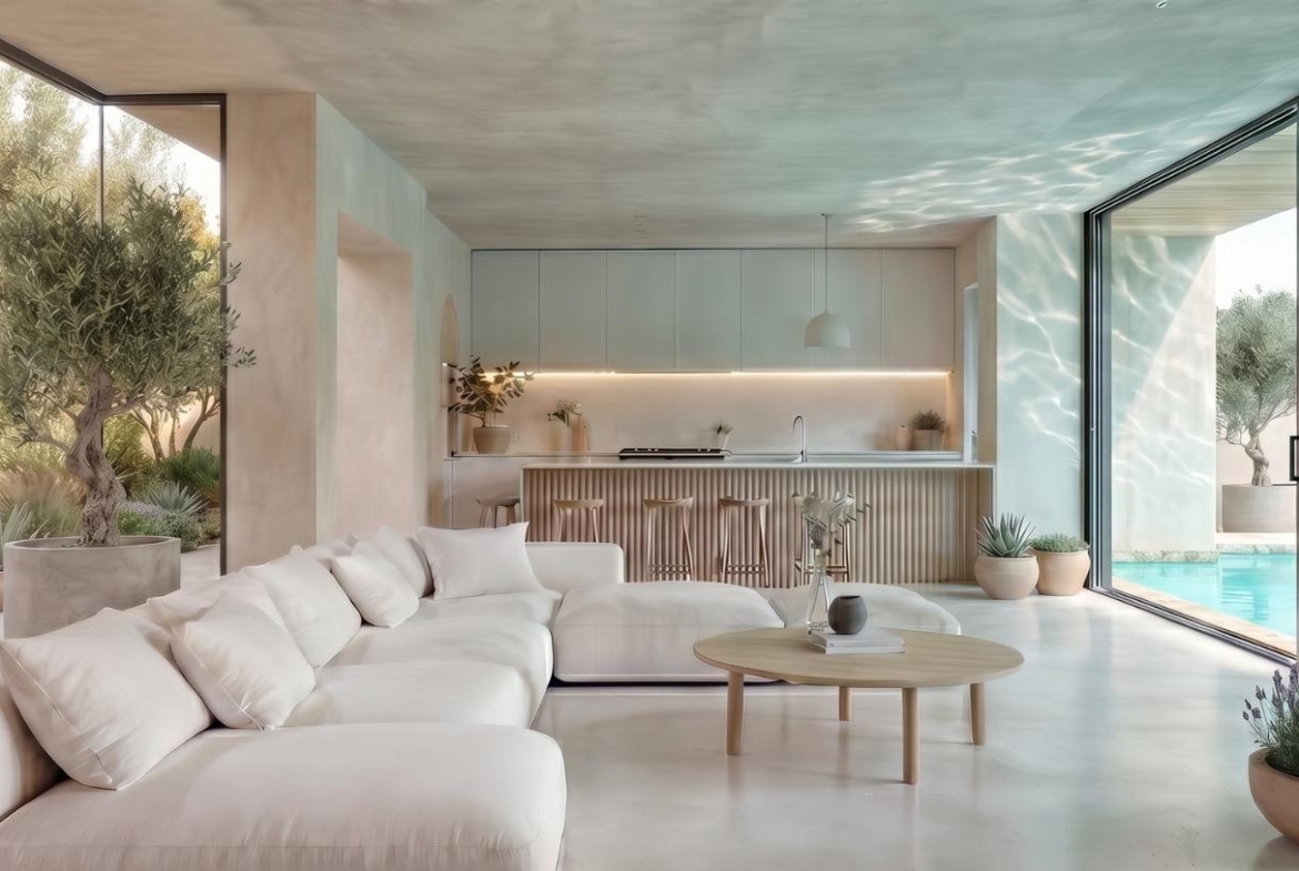 Bright living room in a generously sized villa in Pinoso
