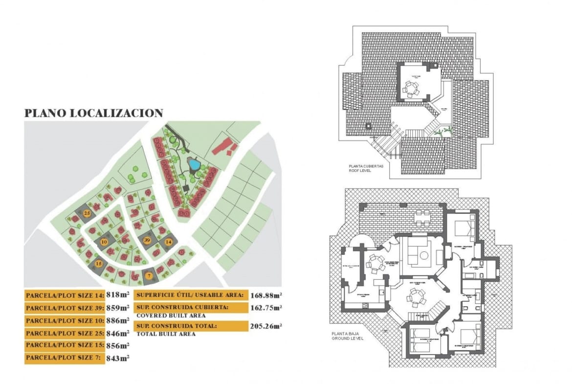 Technical floor plan in Las Palas, Fuente Álamo, Murcia