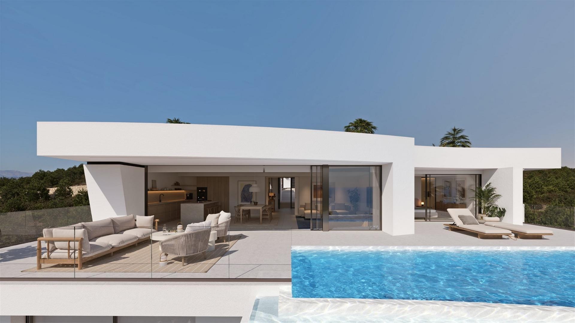 Open-Plan 4 Bedroom Villa with Infinity Pool and Sea Views in Cumbre del Sol, Benitachell, Alicante