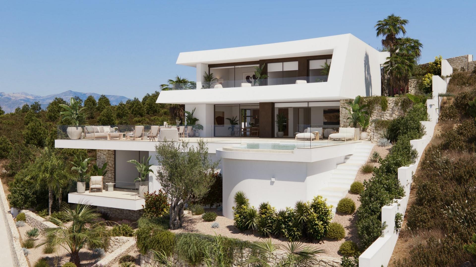 Striking 4 Bedroom Villa with Private Pool and Sea Views in Cumbre del Sol, Benitachell, Alicante
