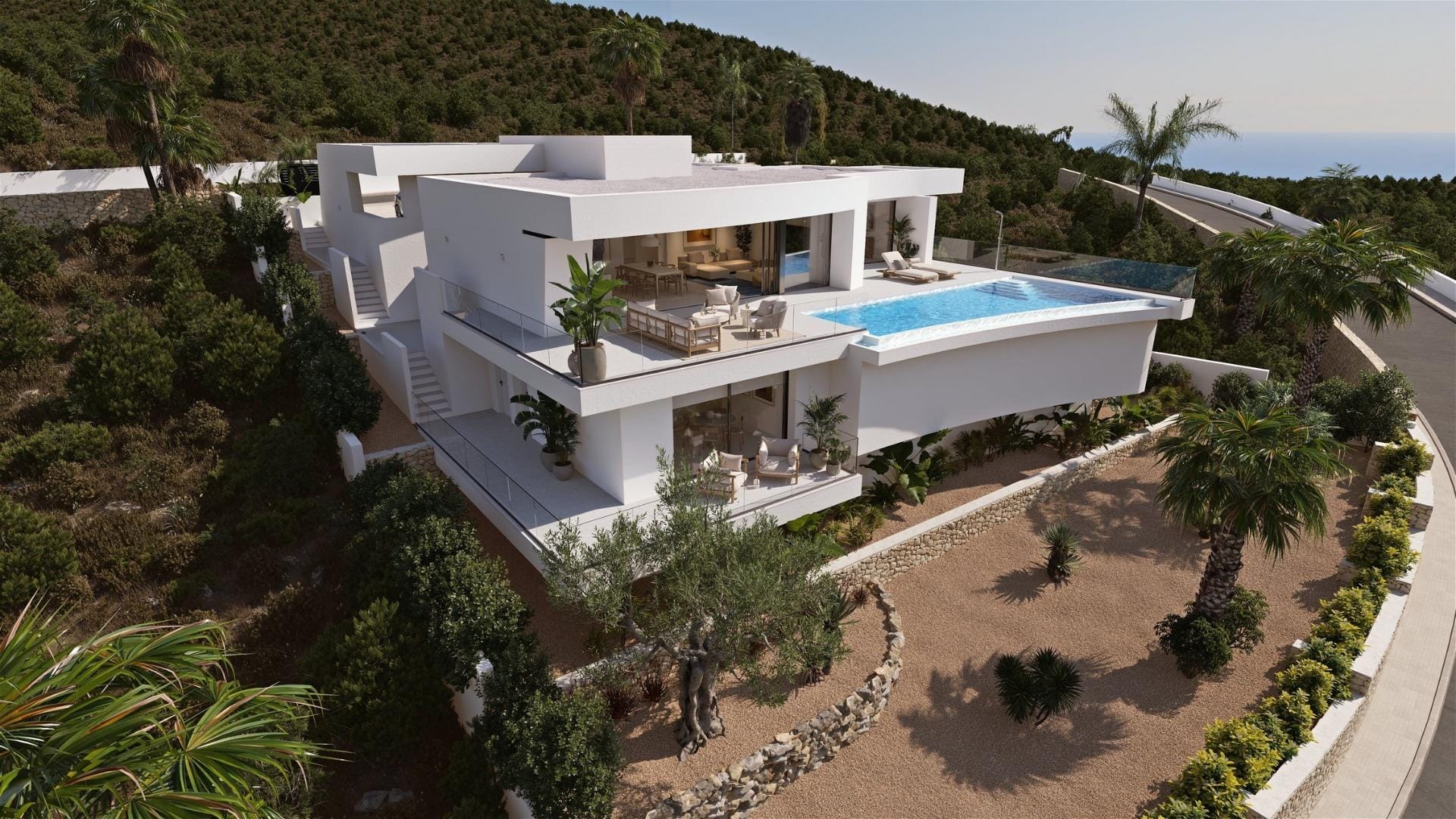 Open-Plan 4 Bedroom Villa with Infinity Pool and Sea Views in Cumbre del Sol, Benitachell, Alicante