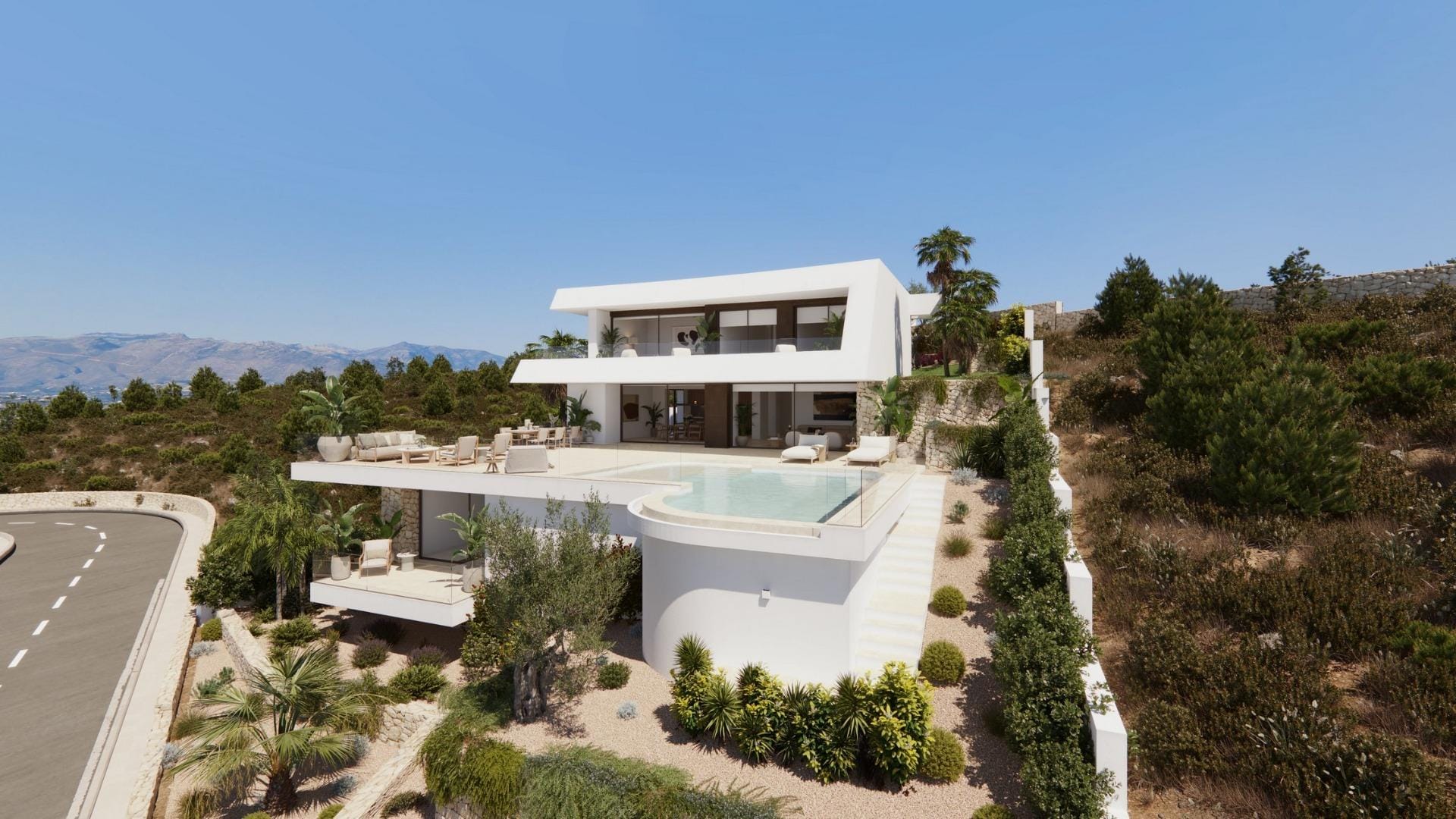 Striking 4 Bedroom Villa with Private Pool and Sea Views in Cumbre del Sol, Benitachell, Alicante