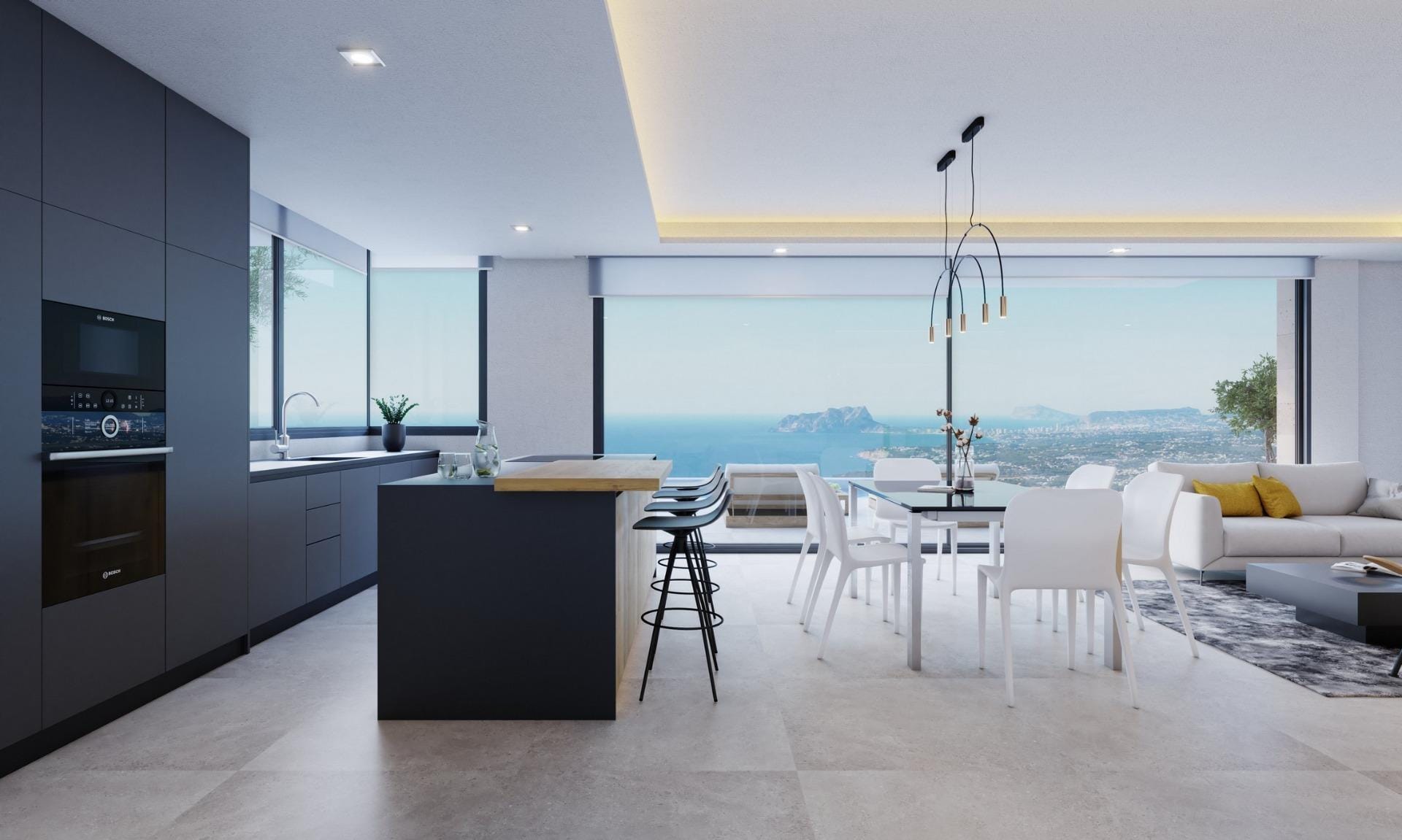 Minimalist 4 Bedroom Villa with Infinity Pool and Sea Views in Cumbre del Sol, Benitachell, Alicante
