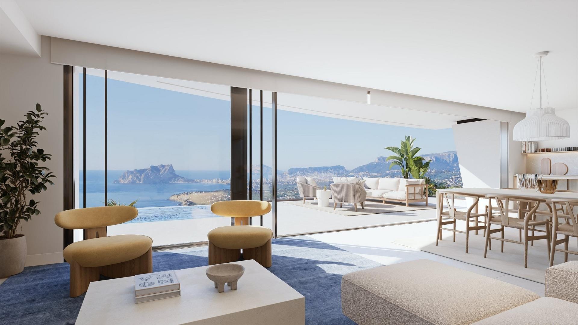 Open-Plan 4 Bedroom Villa with Infinity Pool and Sea Views in Cumbre del Sol, Benitachell, Alicante