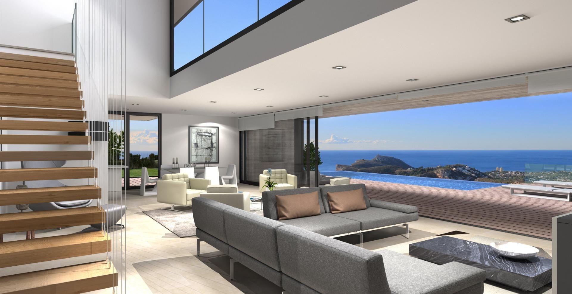 Sculptural 3 Bedroom Villa with Infinity Pool and Sea Views in Cumbre del Sol, Benitachell, Alicante