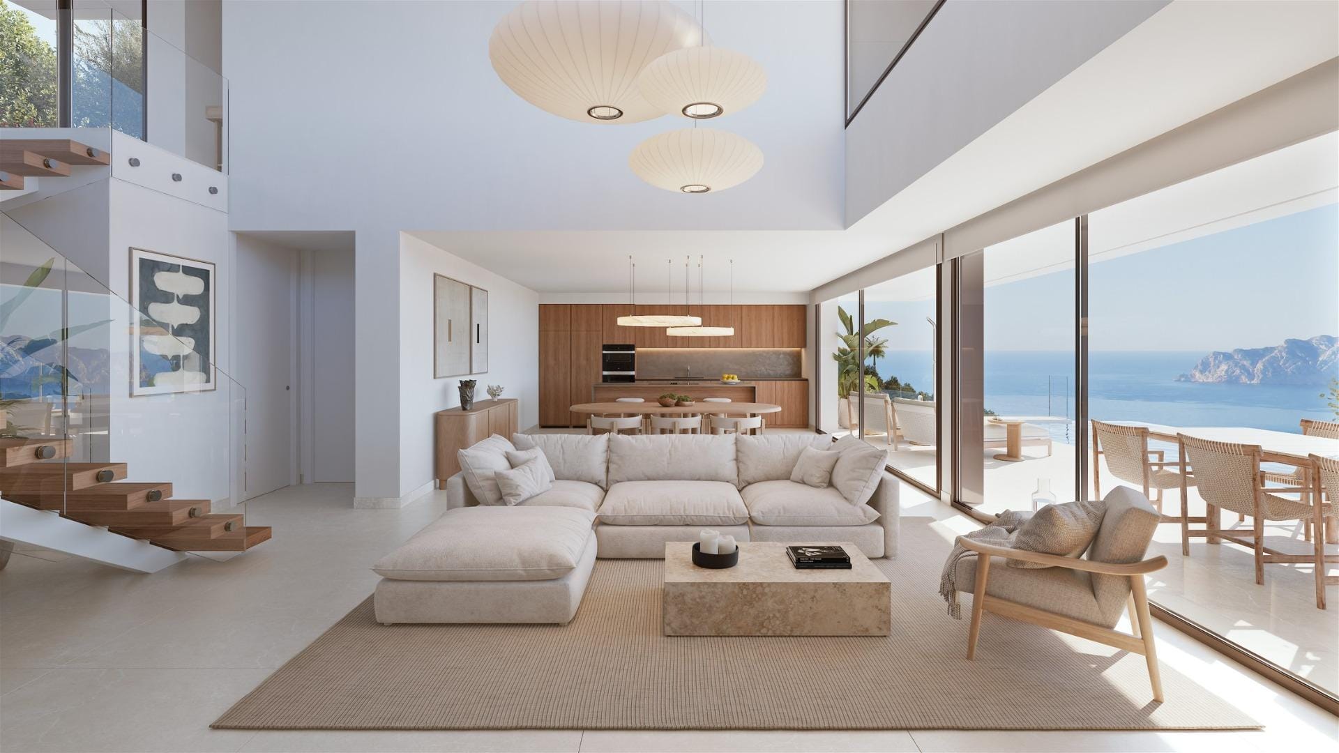 Graceful 3 Bedroom Villa with Infinity Pool and Sea Views in Cumbre del Sol, Benitachell, Alicante