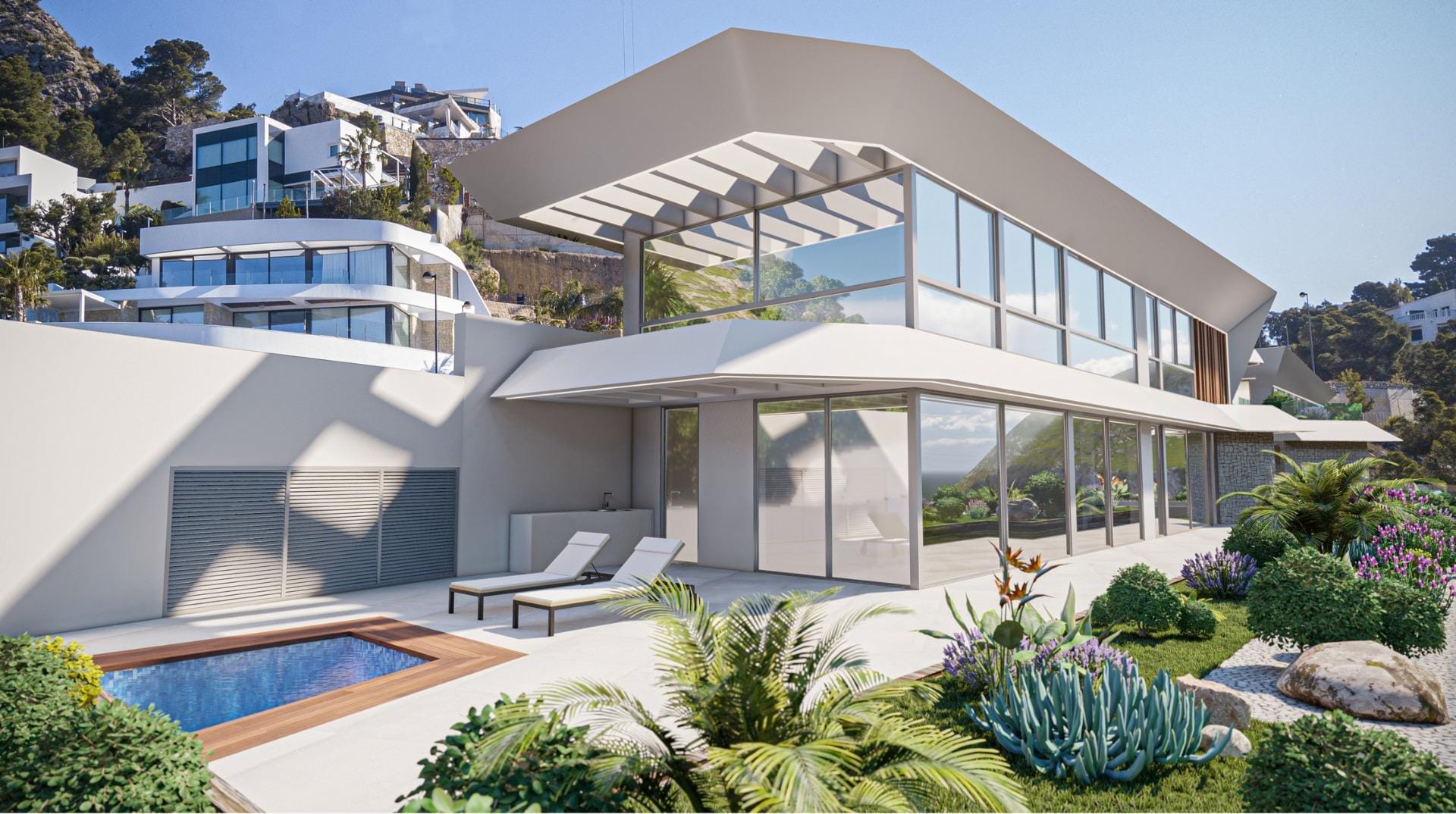 Seaside New Build 3 Bedroom Apartment with Private Pool in Mascarat, Calpe, Alicante
