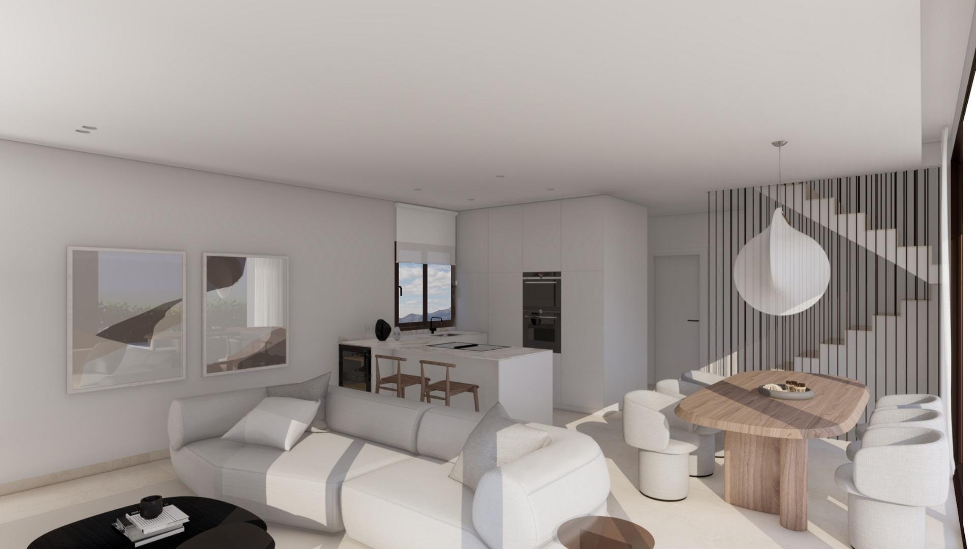 Light-Filled 3 Bedroom Villa with Private Solarium near Puig Campana Golf, Finestrat, Alicante