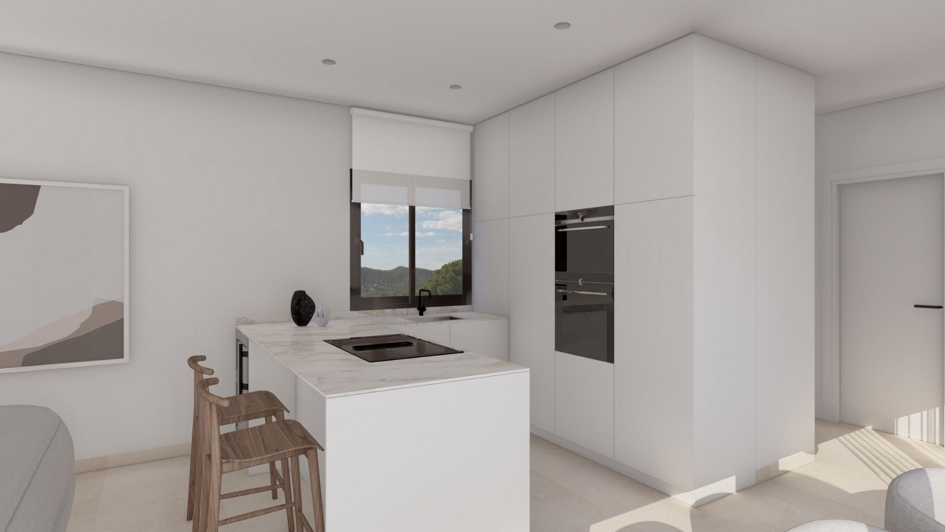 Light-Filled 3 Bedroom Villa with Private Solarium near Puig Campana Golf, Finestrat, Alicante