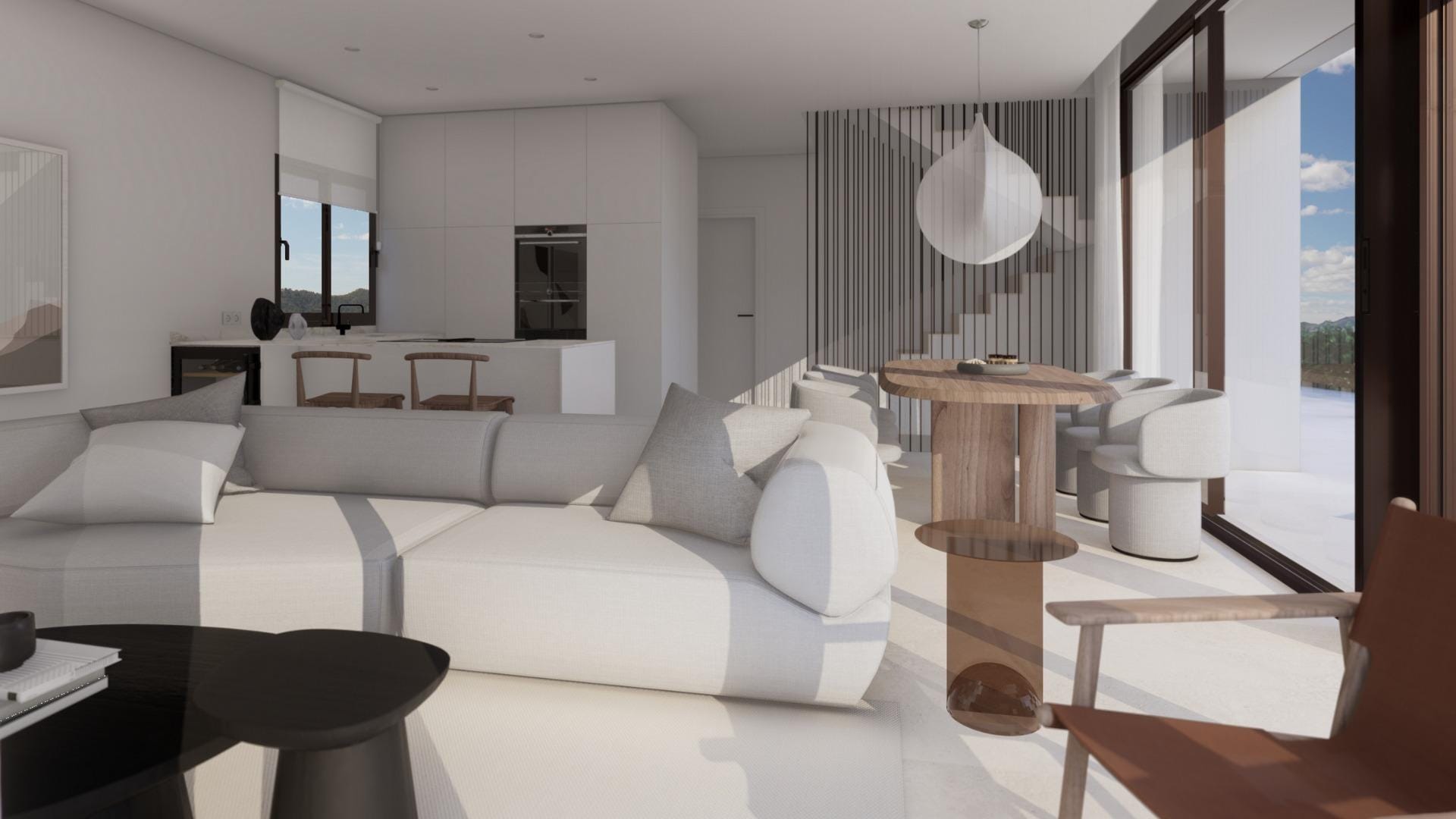 Light-Filled 3 Bedroom Villa with Private Solarium near Puig Campana Golf, Finestrat, Alicante