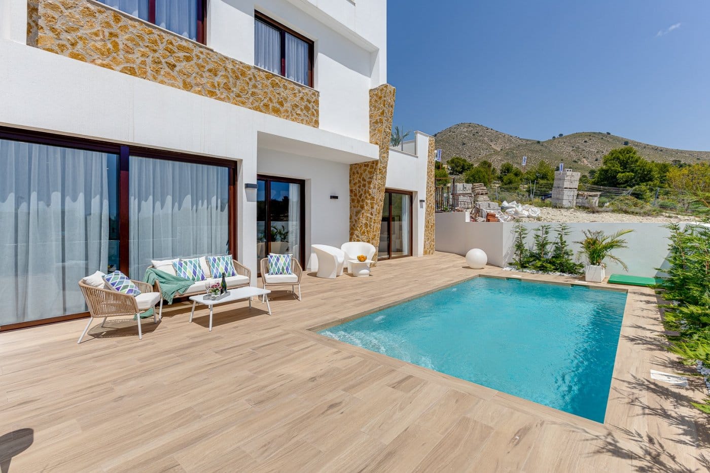 NEW-BUILD-VILLAS-IN-BALCON-DE-FINESTRAT-21 Warm New Build 3 Bedroom Villa with Private Pool in Balcón de Finestrat, Alicante