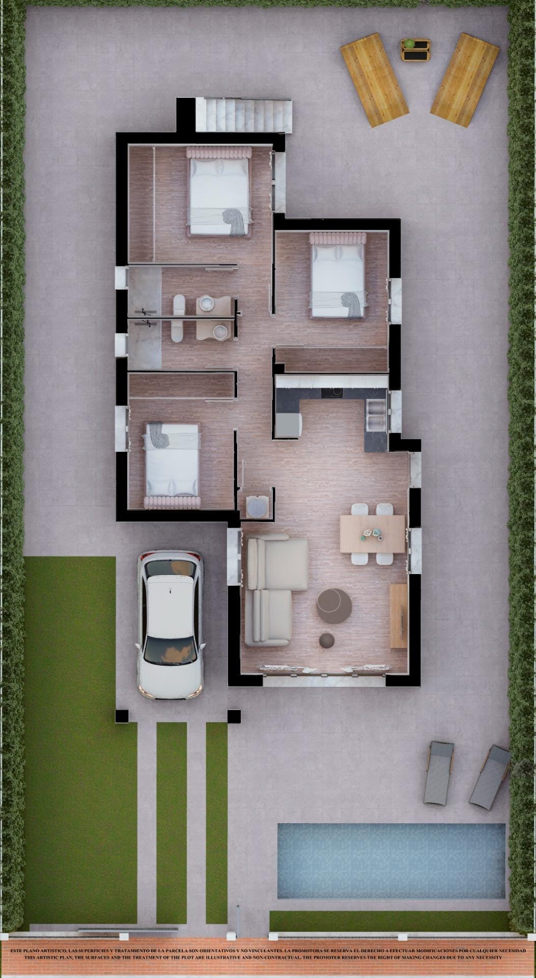 NEW-BUILD-VILLAS-IN-LOS-ALCAZARES-5 Open-Plan 3 Bedroom Single Storey Villa with Solarium near Serena Golf, Los Alcázares, Murcia