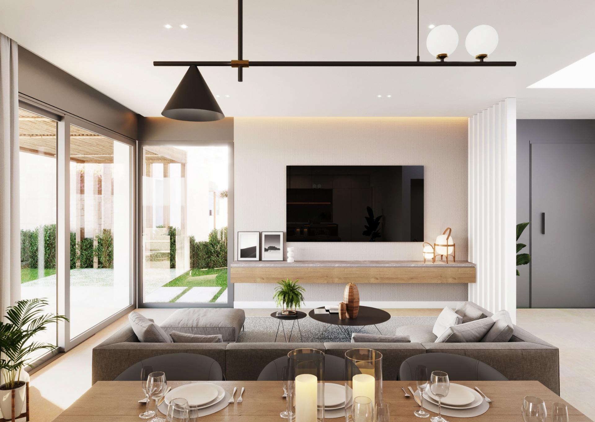Contemporary New Build 2 Bedroom Single-Storey Villa with Sea Views for Sale in Polop, Costa Blanca