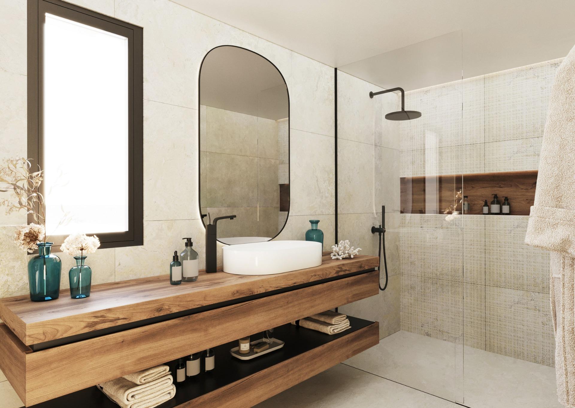 Contemporary New Build 2 Bedroom Single-Storey Villa with Sea Views for Sale in Polop, Costa Blanca