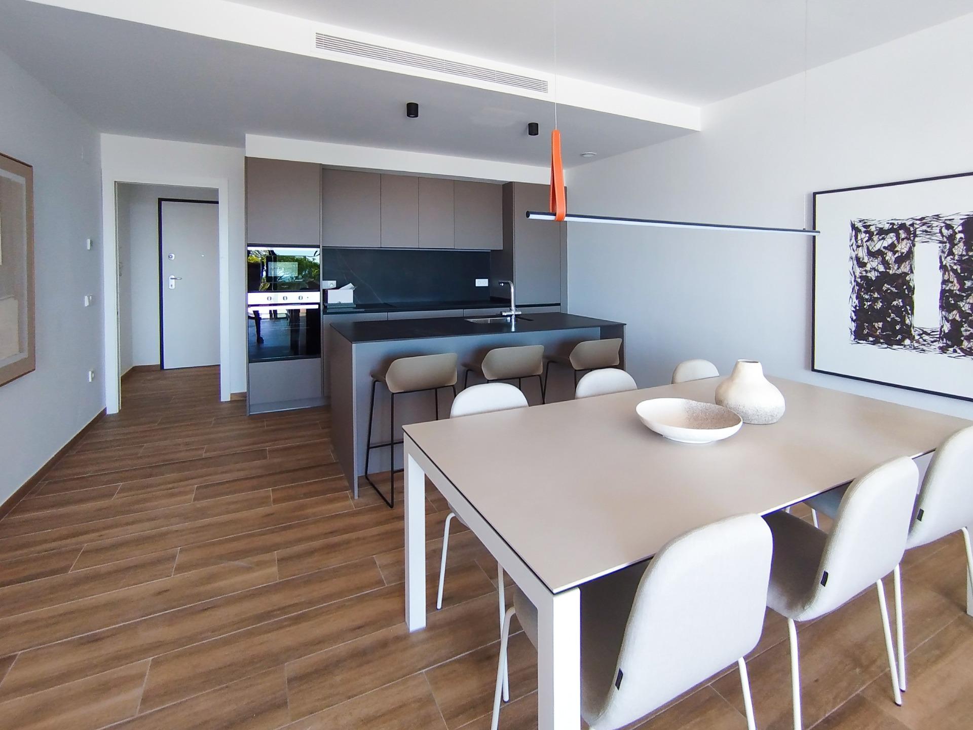 Contemporary New Build 2 Bedroom Single-Storey Villa with Sea Views for Sale in Polop, Costa Blanca