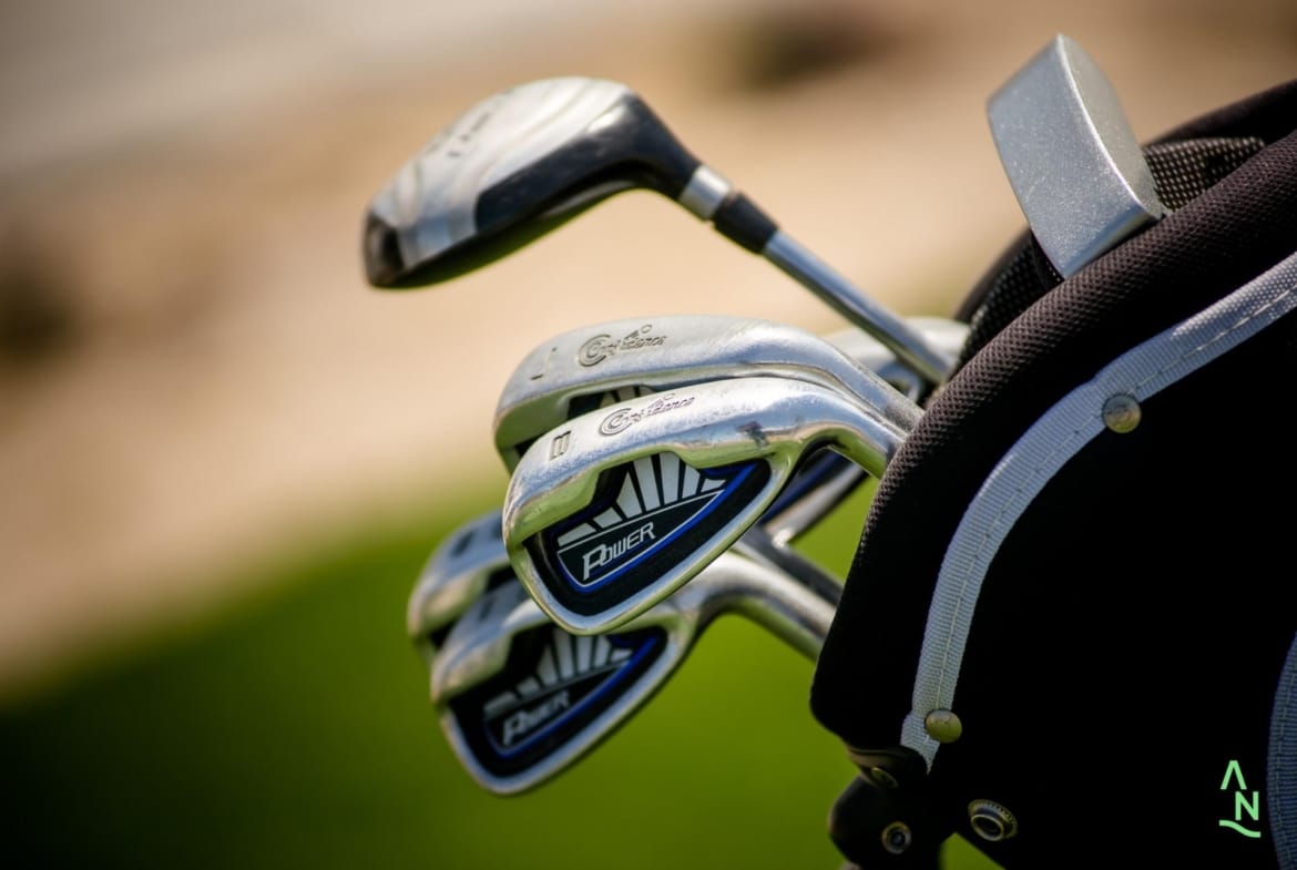 Golf clubs highlighting the Condado de Alhama golf setting