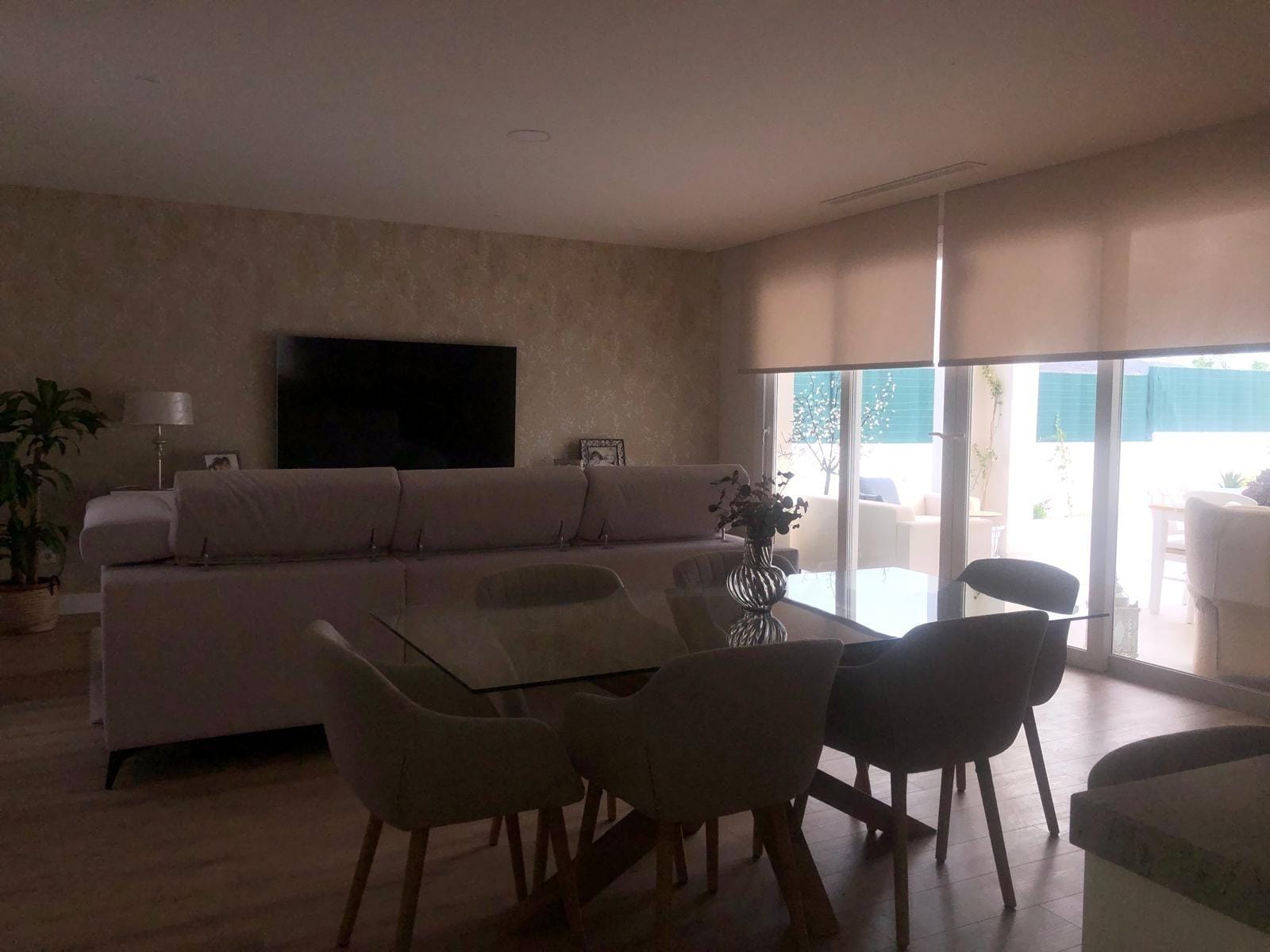 New-Build-Custom-Villas-in-Aspe-Alicante-13 Living and dining room in a new build villa in Aspe, Alicante