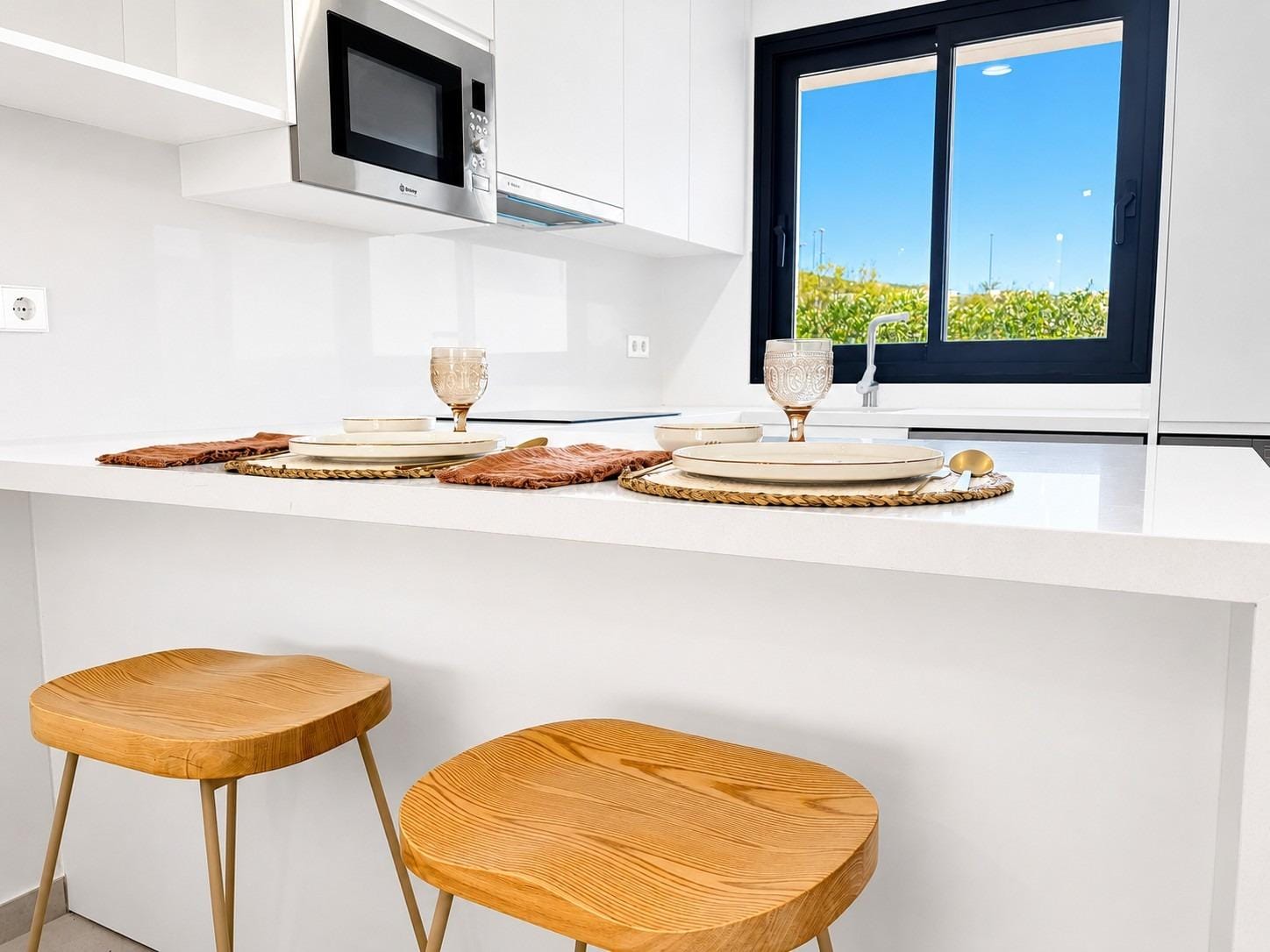 Practical Key Ready 2 Bedroom Single Storey Townhouse in Altaona Golf, Murcia