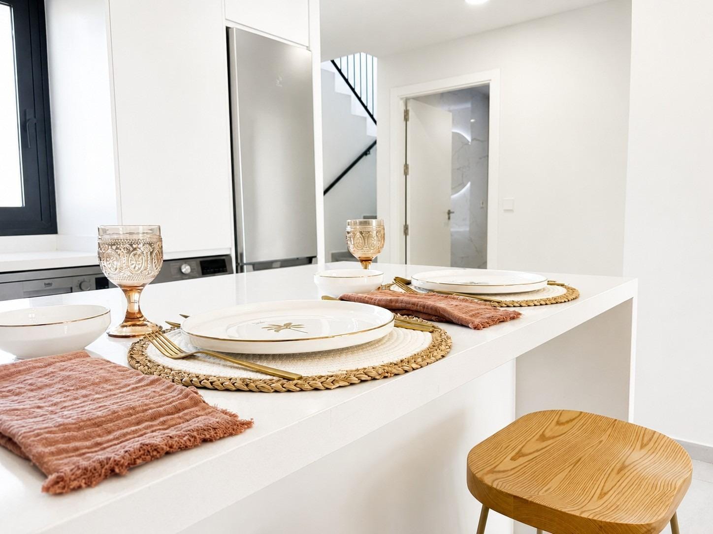 Practical Key Ready 2 Bedroom Single Storey Townhouse in Altaona Golf, Murcia