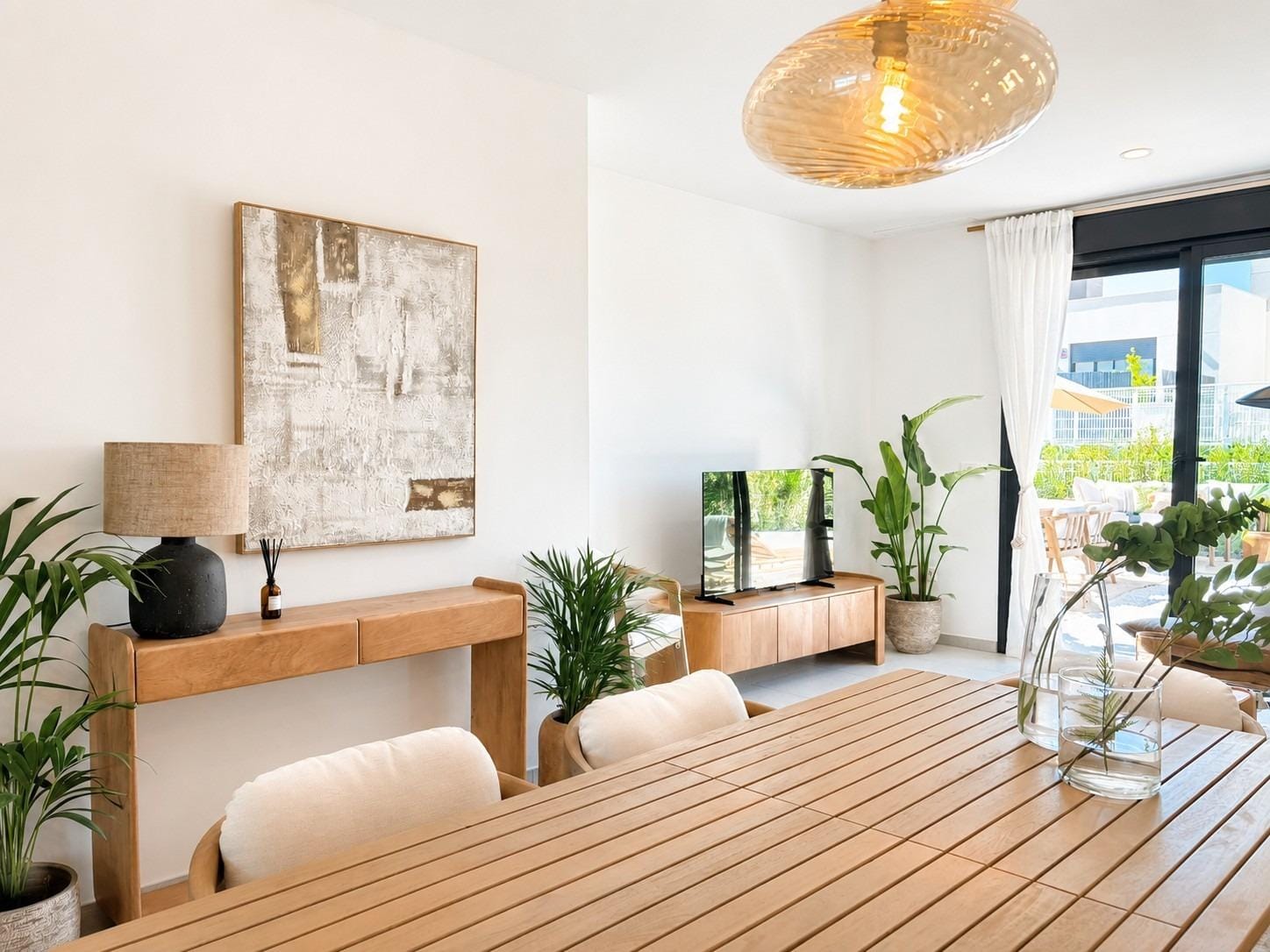 Practical Key Ready 2 Bedroom Single Storey Townhouse in Altaona Golf, Murcia