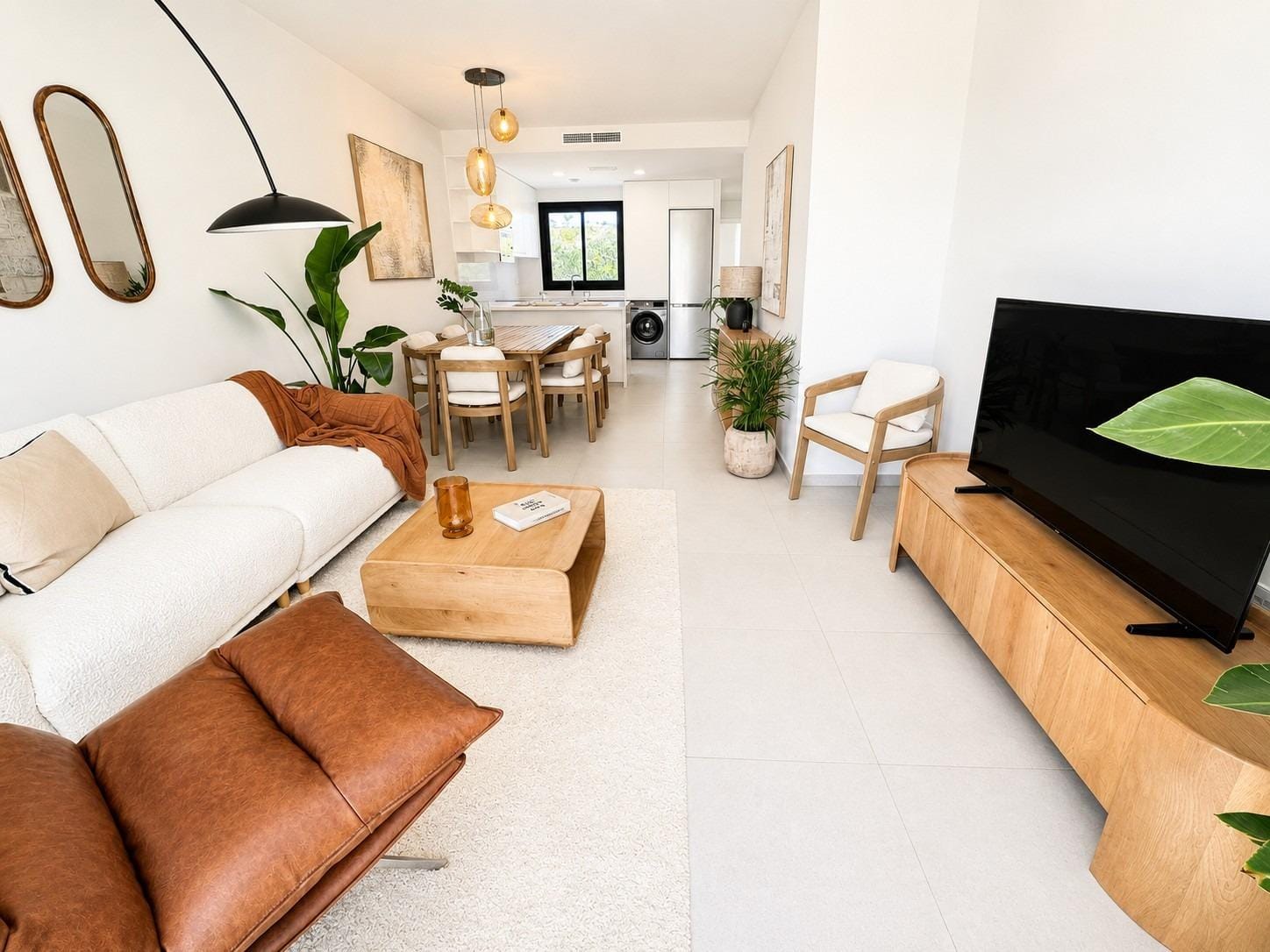 Key Ready 3 Bedroom Semi-Detached Villa with Corner Garden in Altaona Golf, Murcia