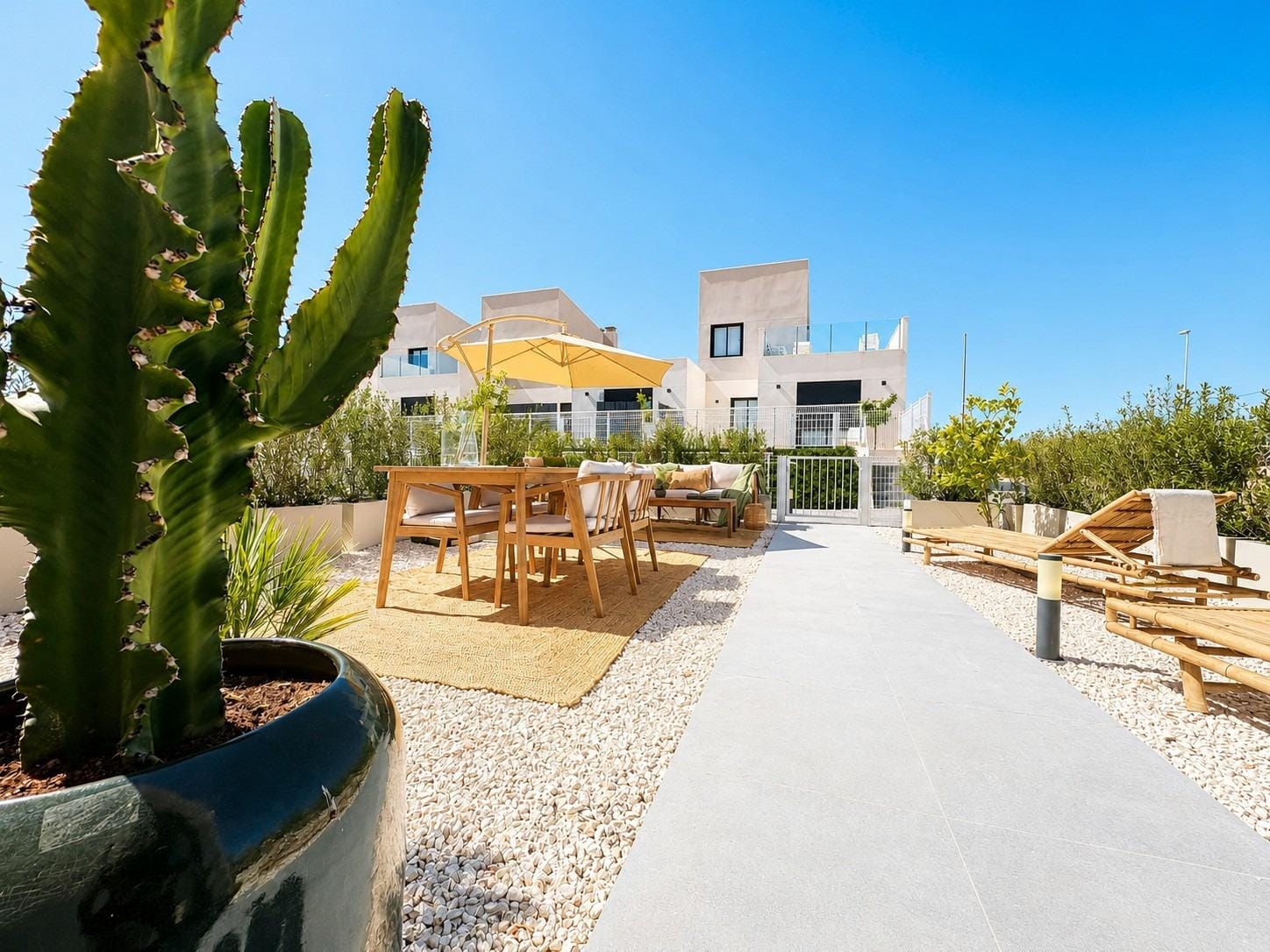 Key Ready 3 Bedroom Semi-Detached Villa with Corner Garden in Altaona Golf, Murcia
