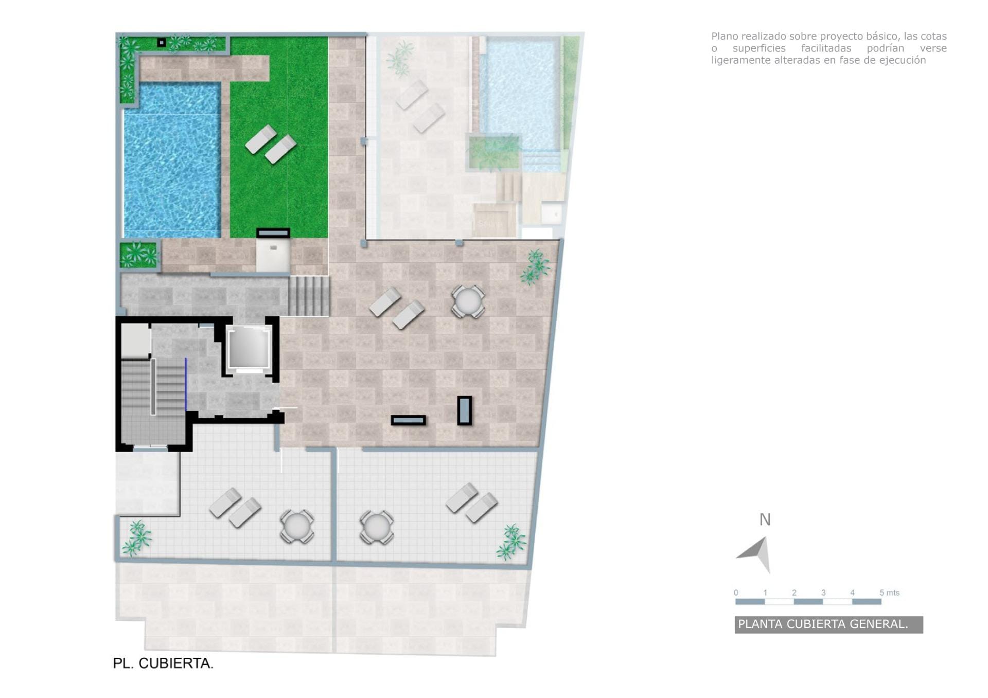 New-Build-Studios-and-Apartments-in-Central-Torrevieja-Near-the-Beach-18 General roof plan in Torrevieja, Alicante